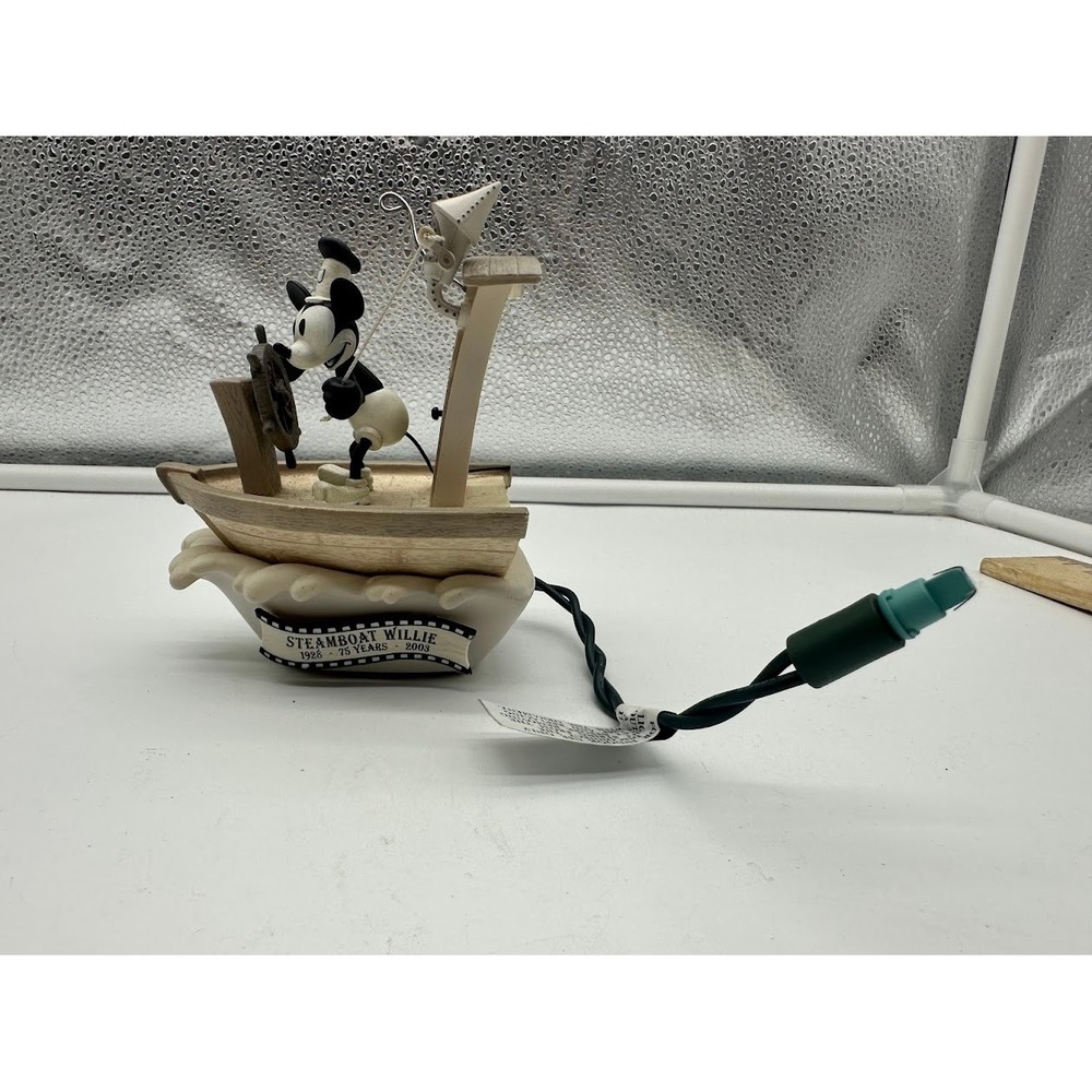 Disney Hallmark Steamboat Willie 75 Years‎ 2003 Keepsake Ornament QXD5047 Mickey